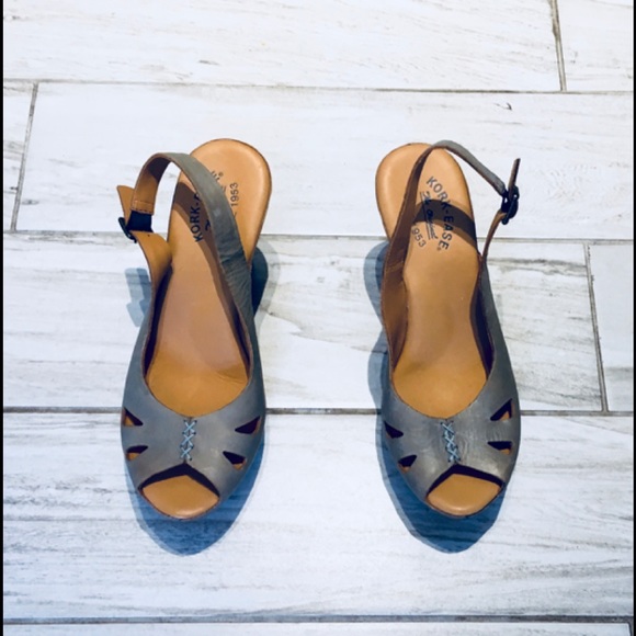 KORK-EASE🌹Luxurious Leather Wedges!🌹NWOT! - Picture 3 of 4